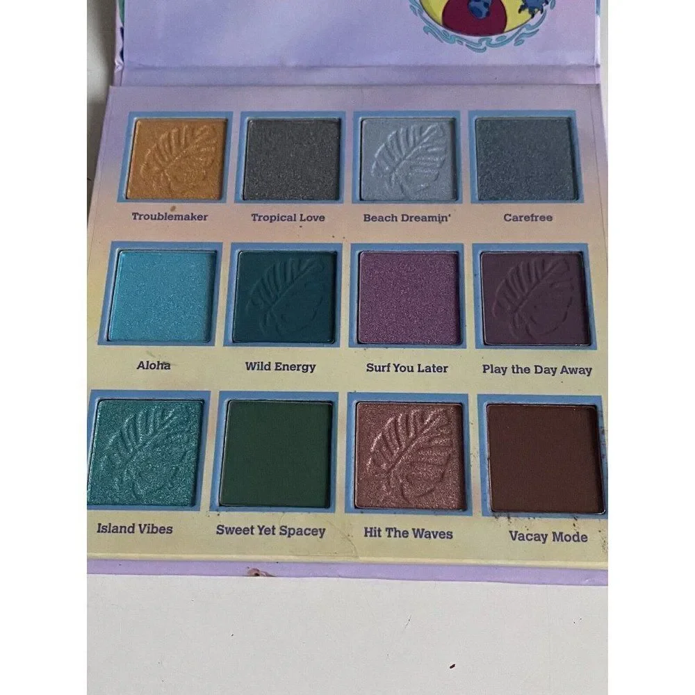 Disney Lilo & Stitch 9 Shade Color Pan Eyeshadow Palette‎ Taste Beauty NEW